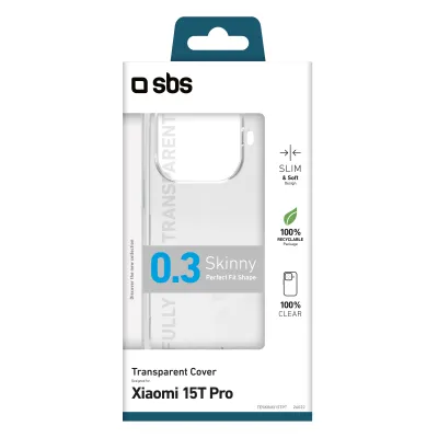 SBS - Puzdro Skinny pre Xiaomi 15T Pro, transparentná