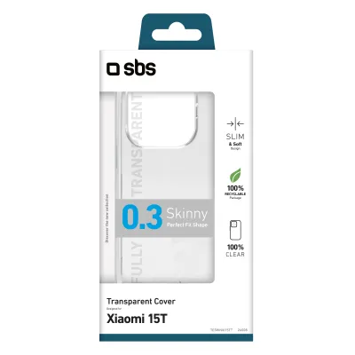 SBS - Puzdro Skinny pre Xiaomi 15T, transparentná