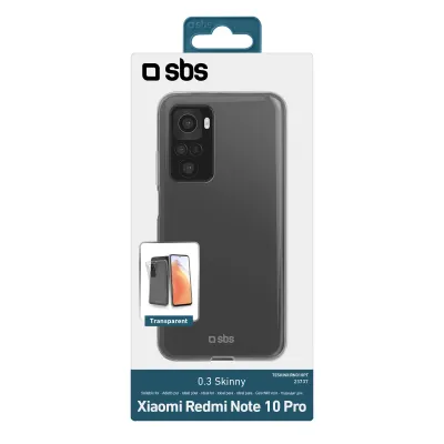 SBS - Puzdro Skinny pre Xiaomi Redmi Note 10 Pro, transparentná