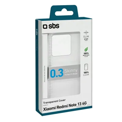 SBS - Puzdro Skinny pre Xiaomi Redmi Note 13 4G, transparentná