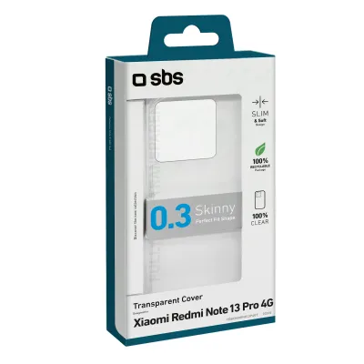 SBS - Puzdro Skinny pre Xiaomi Redmi Note 13 Pro 4G, transparentná