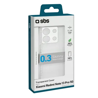 SBS - Puzdro Skinny pre Xiaomi Redmi Note 13 Pro 5G, transparentná