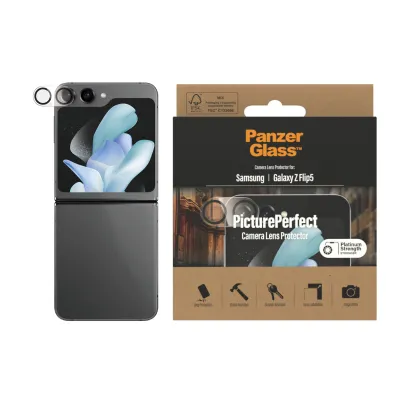 PanzerGlass - Ochranný kryt objektívu PicturePerfect pre Samsung Galaxy Z Flip5, čierna
