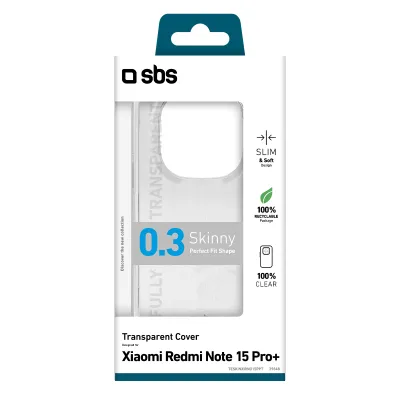 SBS - Puzdro Skinny pre Xiaomi Redmi Note 15 Pro+, transparentná