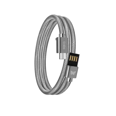 SBS - Kábel USB-C/USB-A, 10 W, S&L, s amuletmi, 39 cm, biela