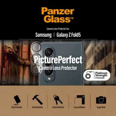PanzerGlass - Ochranný kryt objektívu PicturePerfect pre Samsung Galaxy Z Fold5, čierna