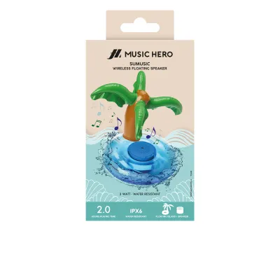 Music Hero - Plávajúci bezdrôtový reproduktor, island