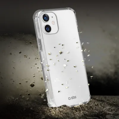 SBS - Puzdro Impact pre iPhone 13 mini, transparentná