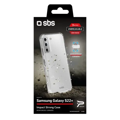 SBS - Puzdro Impact pre Samsung Galaxy S22+, transparentná