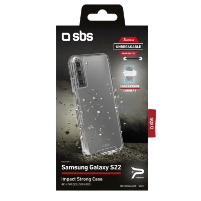 SBS - Puzdro Impact pre Samsung Galaxy S22, transparentná