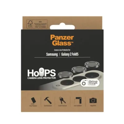 PanzerGlass - Ochranný kryt objektívu Hoops pre Samsung Galaxy Z Fold5, čierna