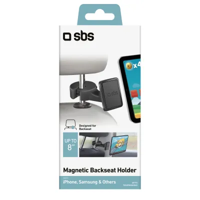 SBS - Držiak do auta Magnetic Backseat, čierna