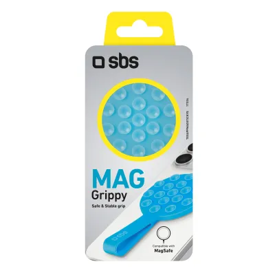 SBS - Držiak kompatibilný s MagSafe MAG Grippy, svetlá modrá
