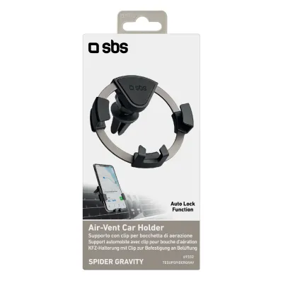 SBS - Držiak do auta Spider Gravity, čierna