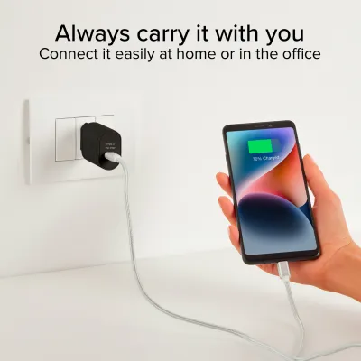 SBS - Cestovný adaptér USB-C, 25 W, PD, čierna