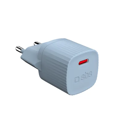 SBS - Cestovný adaptér Eco USB-C, 25 W, PD, svetlá zelená