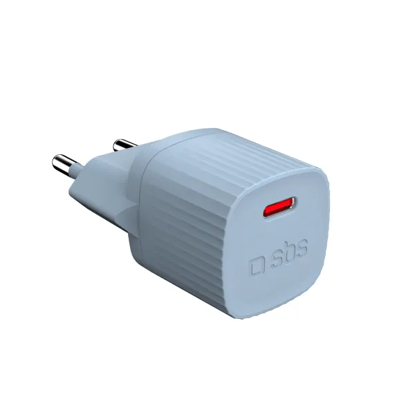 SBS - Cestovný adaptér Eco USB-C, 25 W, PD, svetlá zelená