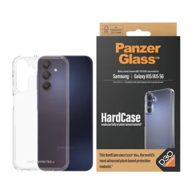 PanzerGlass - Puzdro HardCase D3O pre Samsung Galaxy A15/A15 5G, transparentná