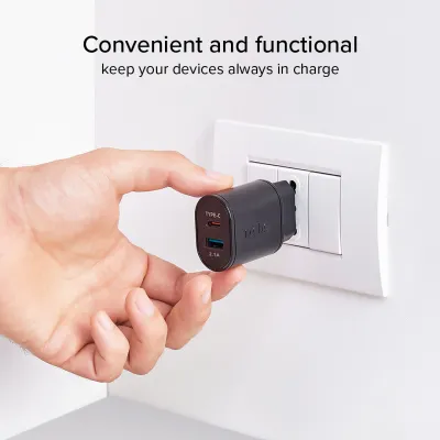 SBS - Cestovný adaptér USB-A/USB-C, 10 W, 2,1 A, čierna
