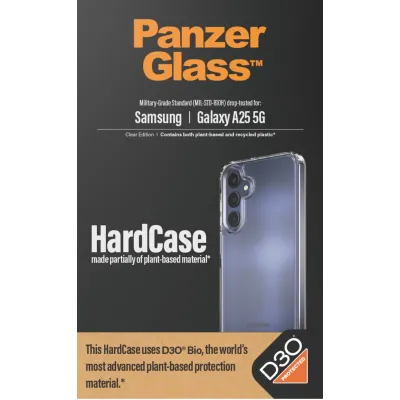 PanzerGlass - Puzdro HardCase D3O pre Samsung Galaxy A25 5G, transparentná