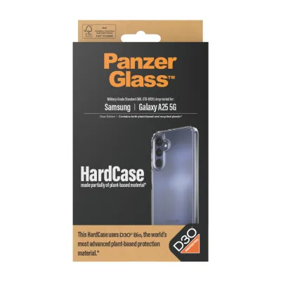 PanzerGlass - Puzdro HardCase D3O pre Samsung Galaxy A25 5G, transparentná