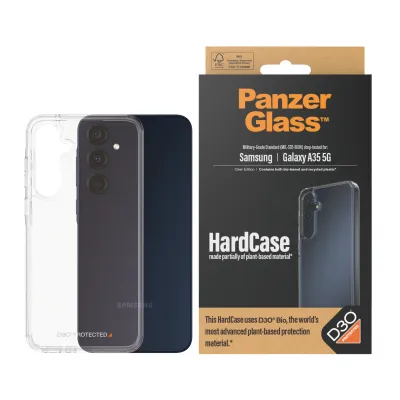 PanzerGlass - Puzdro HardCase D3O pre Samsung Galaxy A35 5G, transparentná