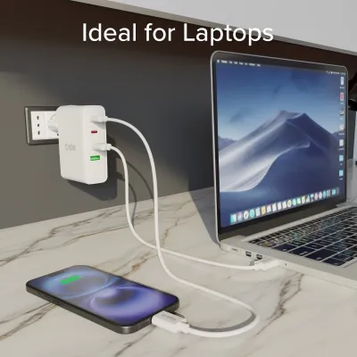 SBS - Cestovný nabíjací adaptér pre US/EU/UK/AUS 3x USB-C/USB-A, PD 100 W, biela