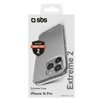 SBS - Puzdro Extreme X2 pre iPhone 14 Pro, transparentná