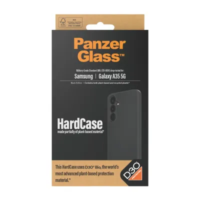 PanzerGlass - Puzdro HardCase D3O pre Samsung Galaxy A35 5G, čierna