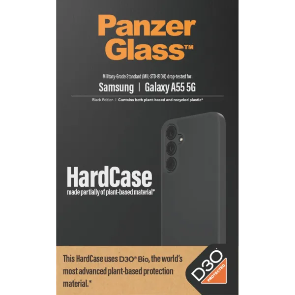 PanzerGlass - Puzdro HardCase D3O pre Samsung Galaxy A55 5G, čierna