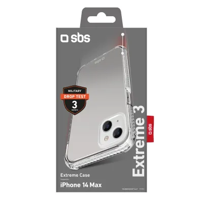 SBS - Puzdro Extreme X3 pre iPhone 14 Plus, transparentná