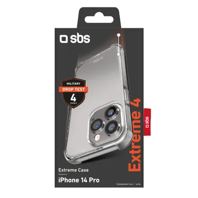 SBS - Puzdro Extreme X4 pre iPhone 14 Pro, transparentná