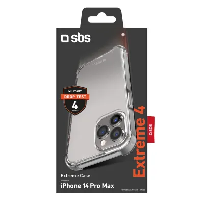 SBS - Puzdro Extreme X4 pre iPhone 14 Plus, transparentná