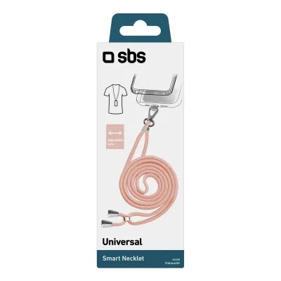 SBS - Náhrdelník pre smartfón, ružová