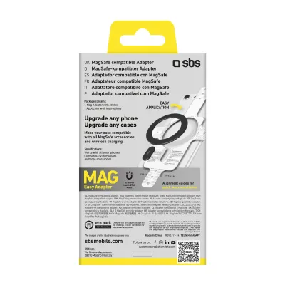 SBS - Univerzálny adaptér MAG Easy kompatibilný s MagSafe, čierna