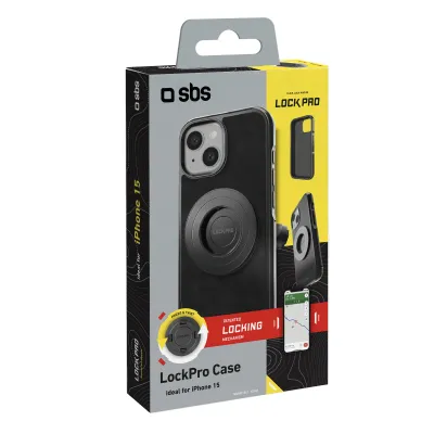 SBS - Puzdro LockPro pre iPhone 15, čierna