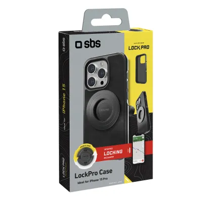 SBS - Puzdro LockPro pre iPhone 15 Pro, čierna