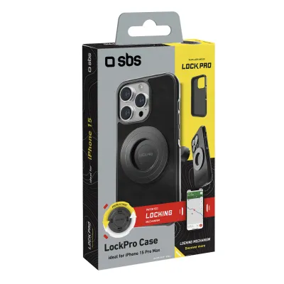 SBS - Puzdro LockPro pre iPhone 15 Pro Max, čierna