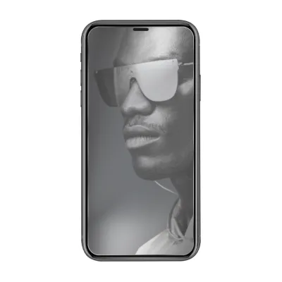 SBS - Tvrdené sklo Sunglasses pre iPhone 11/XR, strieborná