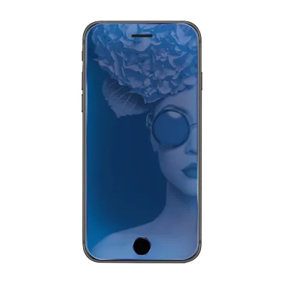 SBS - Tvrdené sklo Sunglasses pre iPhone SE 2020/8/7/6s/6, modrá