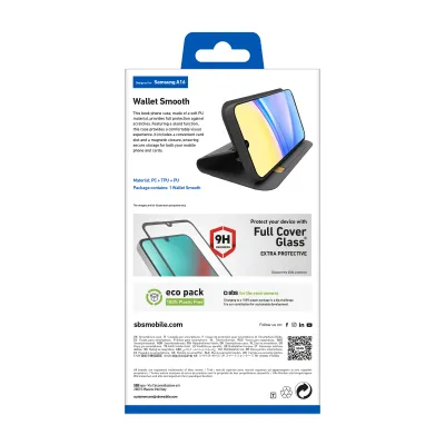 SBS - Puzdro Book Wallet Smooth pre Samsung Galaxy A16, čierna