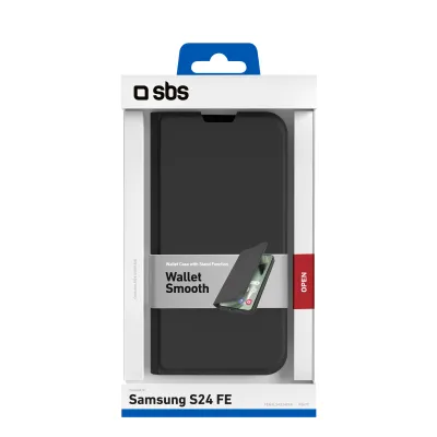 SBS - Puzdro Book Wallet Smooth pre Samsung Galaxy S24 FE, čierna