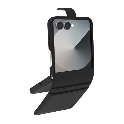 SBS - Puzdro Wallet Stand pre Samsung Galaxy Z Flip7, čierna