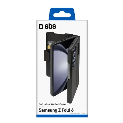 SBS - Puzdro Wallet Stand pre Samsung Galaxy Z Fold6, čierna