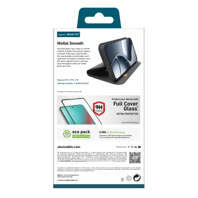 SBS - Puzdro Book Wallet Smooth pre Xiaomi 14T, čierna
