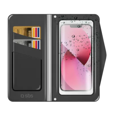 SBS - Univerzálne puzdro Water Wallet pre smartfóny do 6,8'', čierna