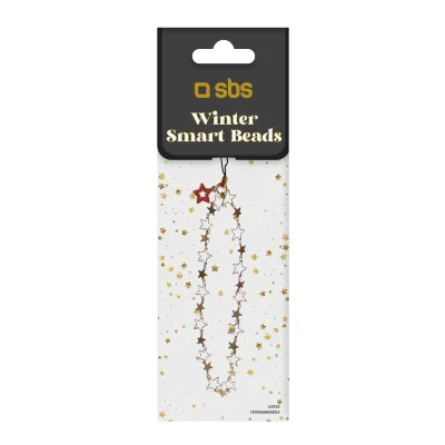 SBS - Korálky pre smartfón Winter Smart Beads, kovová