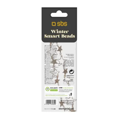 SBS - Korálky pre smartfón Winter Smart Beads, kovová
