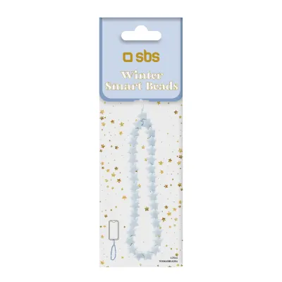 SBS - Korálky pre smartfón Winter Smart Beads, modrá