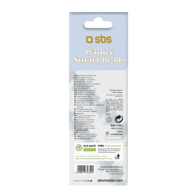 SBS - Korálky pre smartfón Winter Smart Beads, modrá